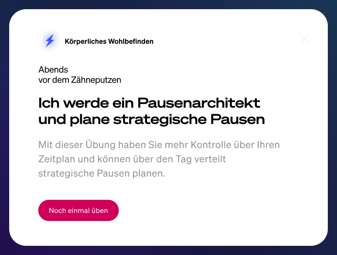 Angeleitete Übungen